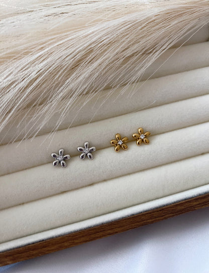 Daisy Earrings (Gold/silver)
