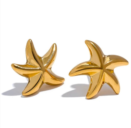 Starfish earrings.