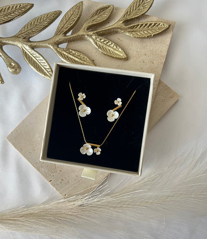 Flora Set | Earring + Necklace